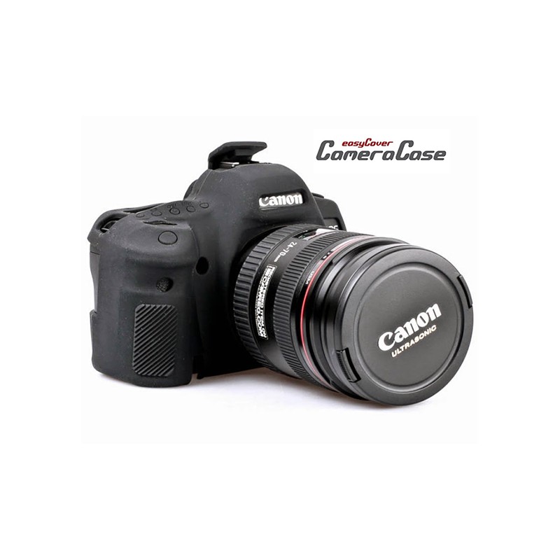 Funda Protectora Silicona CANON EOS 100D Negra EASYCOVER