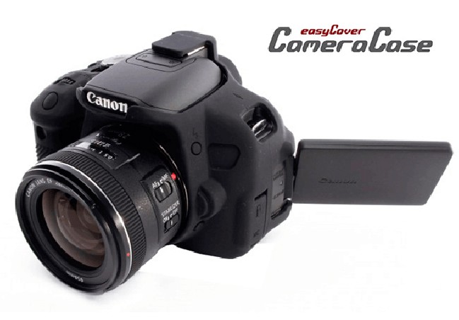 Funda Protectora Silicona CANON 700D / 650D Negra EASYCOVER