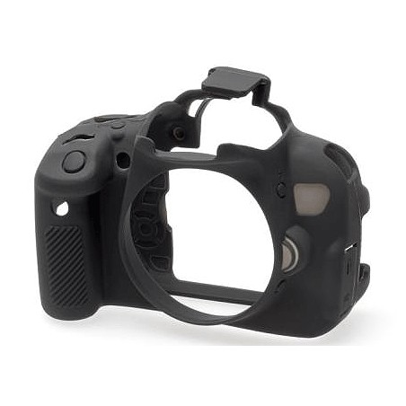 Funda Protectora Silicona CANON 200D Negra EASYCOVER
