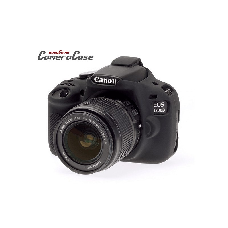 Funda Protectora Silicona CANON EOS 1200D Negra EASYCOVER