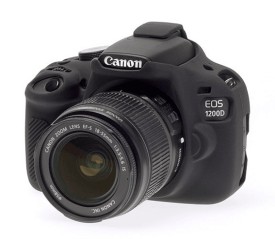 Funda Protectora Silicona CANON EOS 1200D Negra EASYCOVER