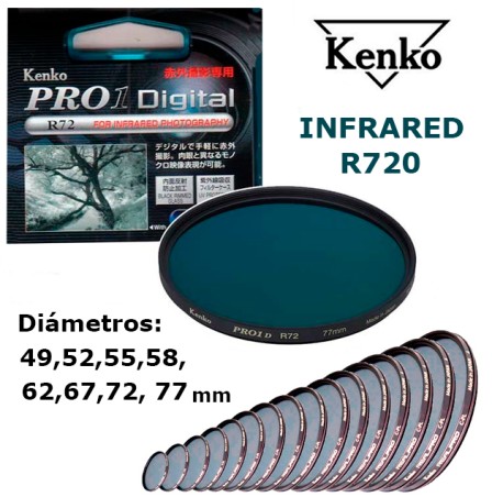 Kenko Filtro Infrarojo R72 77mm