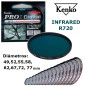 FILTRO INFRAROJO R720 KENKO 49mm a 82mm FILTRO INFRAROJO R720 KENKO 49mm a 82mm