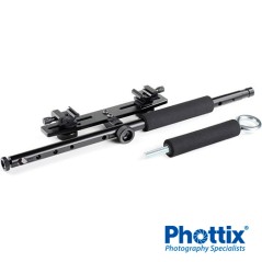 Soporte doble Flash Phottix Multi Boom 16" contenido
