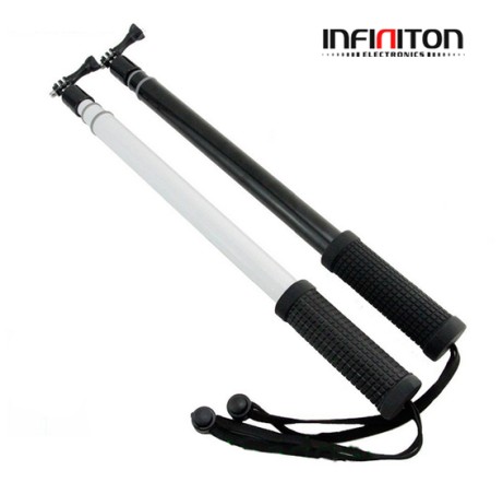 Palo extensible para Gopro y Cámaras acción Infiniton Pole-15 Negro