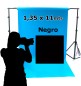 Fondo Fotográfico de Cartulina Negro 1,35x11 mts