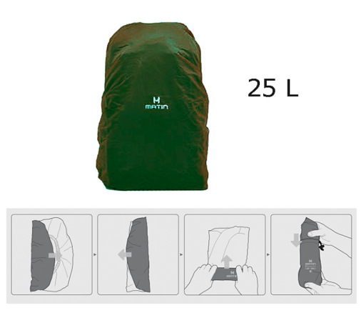 Capa funda de lluvia para Mochila 25L