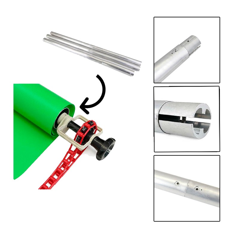 NANLITE Tubo de aluminio para Fondos de Estudio NANLITE Tubo de aluminio para Fondos de Estudio