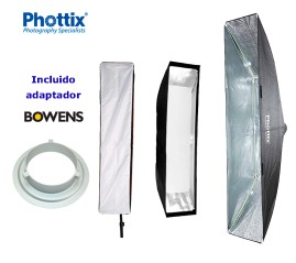 Ventana Disfusora Softbox STRIP 30x150 Luna PHOTTIX Bowens