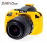 Funda Protectora Silicona NIKON D3300 Amarilla EASYCOVER