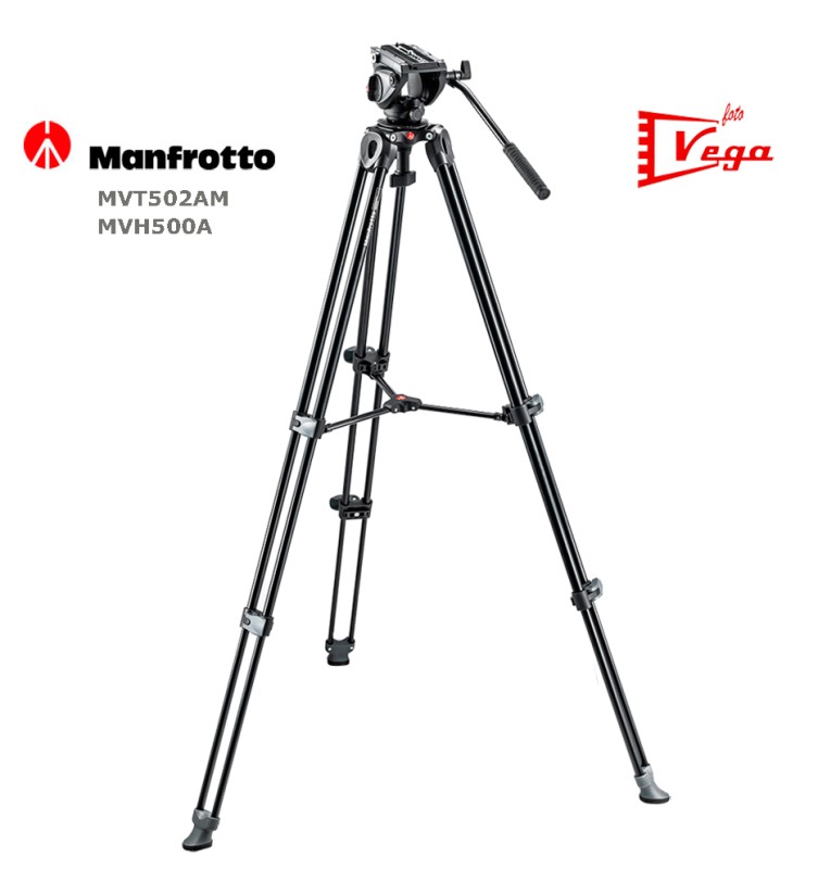 Manfrotto Trípode Video MVT502AM + MVH500A Manfrotto Trípode Video MVT502AM + MVH500A