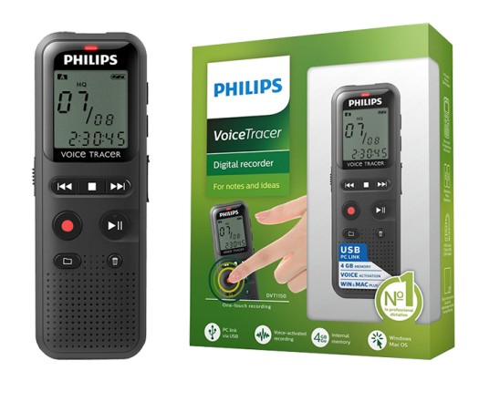 Grabadora de Voz PHILIPS VoiceTracer DVT1150