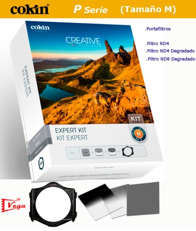 Kit Filtros COKIN Gris ND4 + Degradado ND4 / ND8 + Portafiltros Serie P