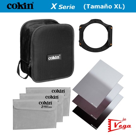 Kit Filtros COKIN Gris ND Degradado ND2 / ND4 / ND8 + Portafiltros Tamaño XL