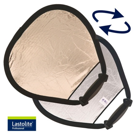 LASTOLITE Reflector TRIGRIP reversible Sunlite / Plata 45 cms