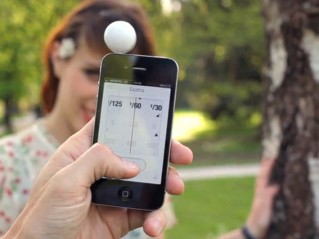Fotómetro para IPhone Lumu ejemplo