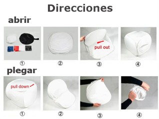 Cubo Difusor 150cms plegado