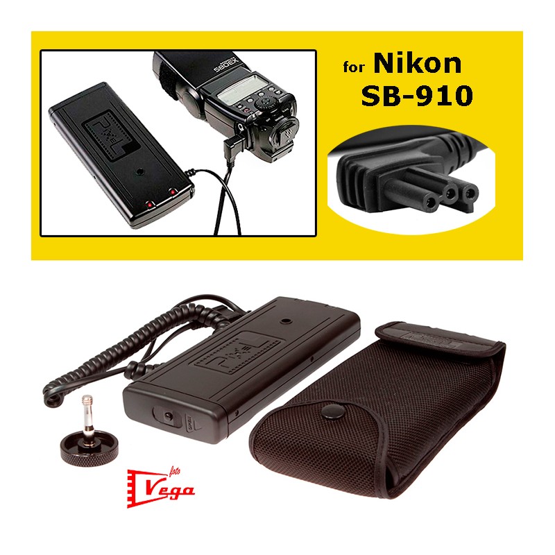 Power Pack de Alimentación para Flash Nikon SB900 / SB910 PIXEL TD-382