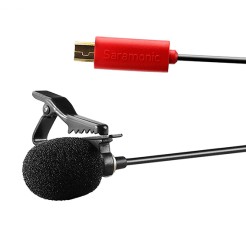 Micrófono de Solapa para GoPro SARAMONIC R-GMX1  clip