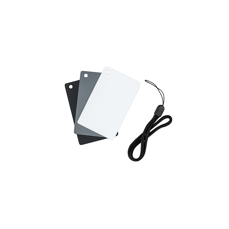 Juego Tarjetas Gris neutro / Balance Blanco JJC GC-2