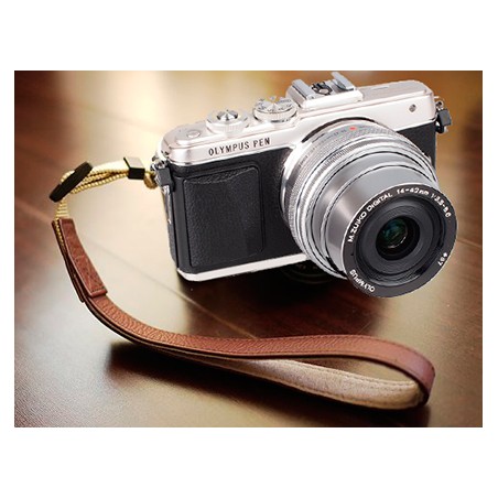 Olympus Muñequera de Cuero PEN