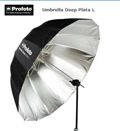 PROFOTO PARAGUAS DEEP PLATA L