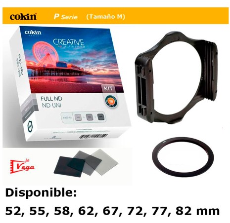 Kit Filtros COKIN Gris Full ND ND2 / ND4 / ND8 Tamaño M + Portafiltros + anillo 52mm 