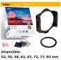 Kit Filtros COKIN Gris Full ND ND2 / ND4 / ND8 Tamaño M + Portafiltros + anillo