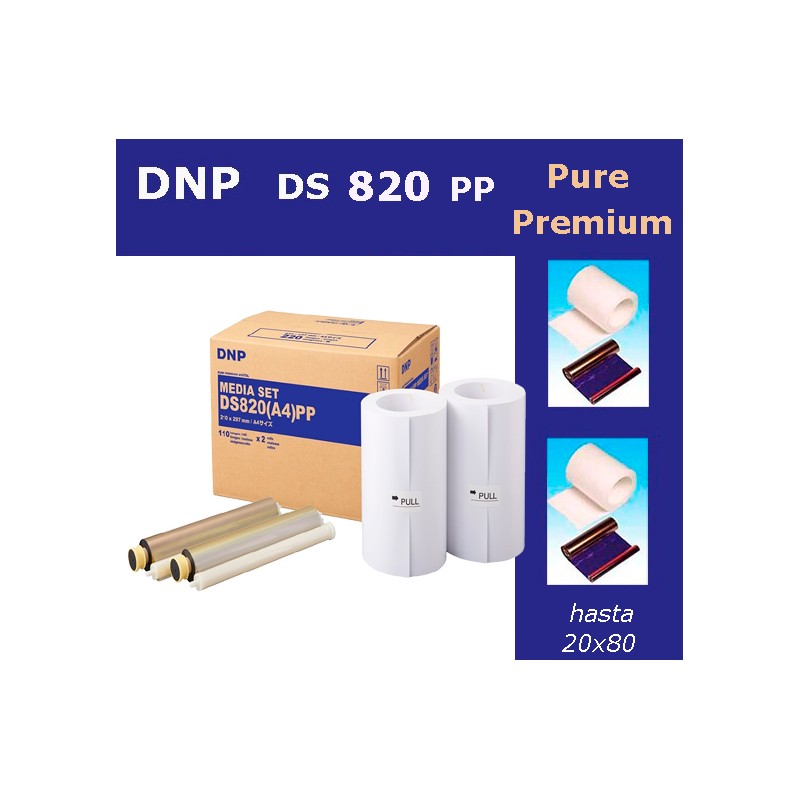 DNP DS 820 PP Papel Pure Premium (2 Bobinas) DNP DS 820 PP Papel Pure Premium (2 Bobinas)