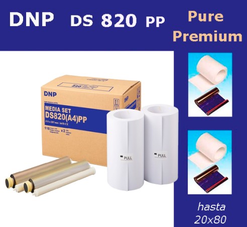 DNP DS 820 PP Papel Pure Premium (2 Bobinas)