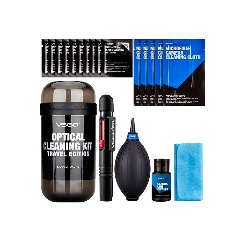 Kit de Limpieza para Lentes y cámaras VSGO TRAVEL KIT DKL-15 Kit de Limpieza para Lentes y cámaras VSGO TRAVEL KIT DKL-15