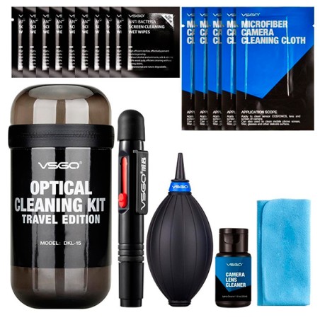 Kit de Limpieza para Lentes y cámaras VSGO TRAVEL KIT DKL-15 