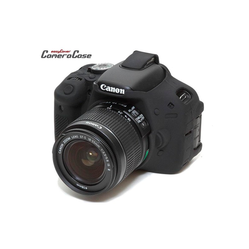 Funda Protectora Silicona CANON EOS 600D Negra EASYCOVER
