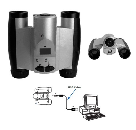Binocular con Cámara MEADE Captureview 8x22