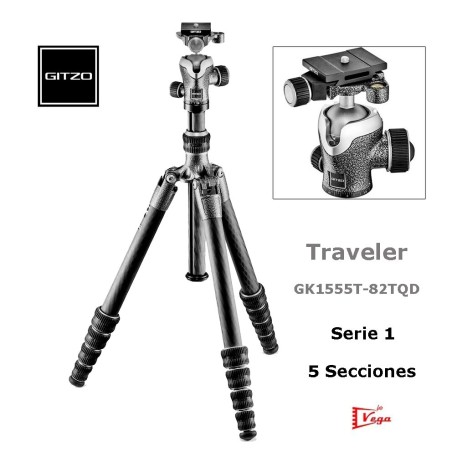 Trípode GITZO Traveler GK1555T-82TQD Carbono