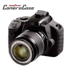Funda Protectora Silicona CANON EOS 1100D Negra EASYCOVER