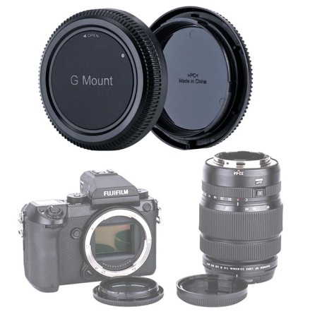 Tapaderas para Fujifilm GFX 50s y objetivos Fujifilm G-mount
