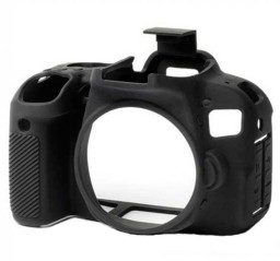 Funda Protectora Silicona CANON EOS 800D Negra EASYCOVER