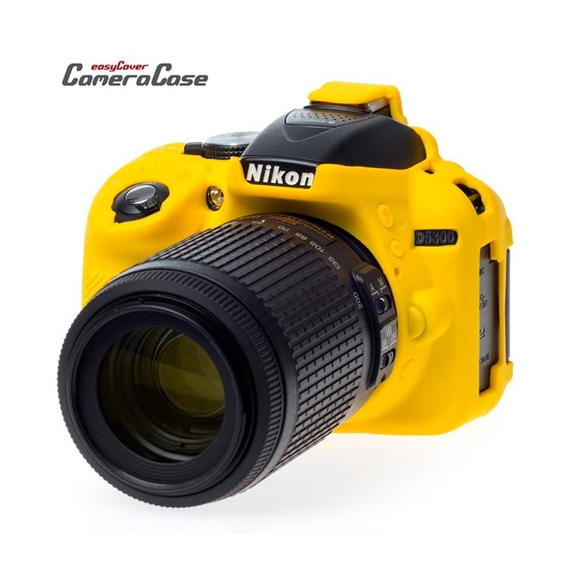 Funda Protectora Silicona NIKON D5300 Amarilla EASYCOVER Funda Protectora Silicona NIKON D5300 Amarilla EASYCOVER