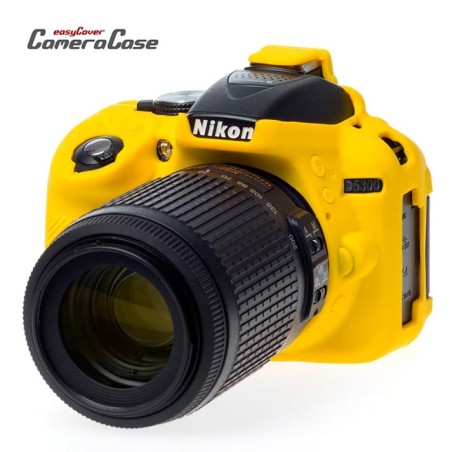 Funda Protectora Silicona NIKON D5300 Amarilla EASYCOVER
