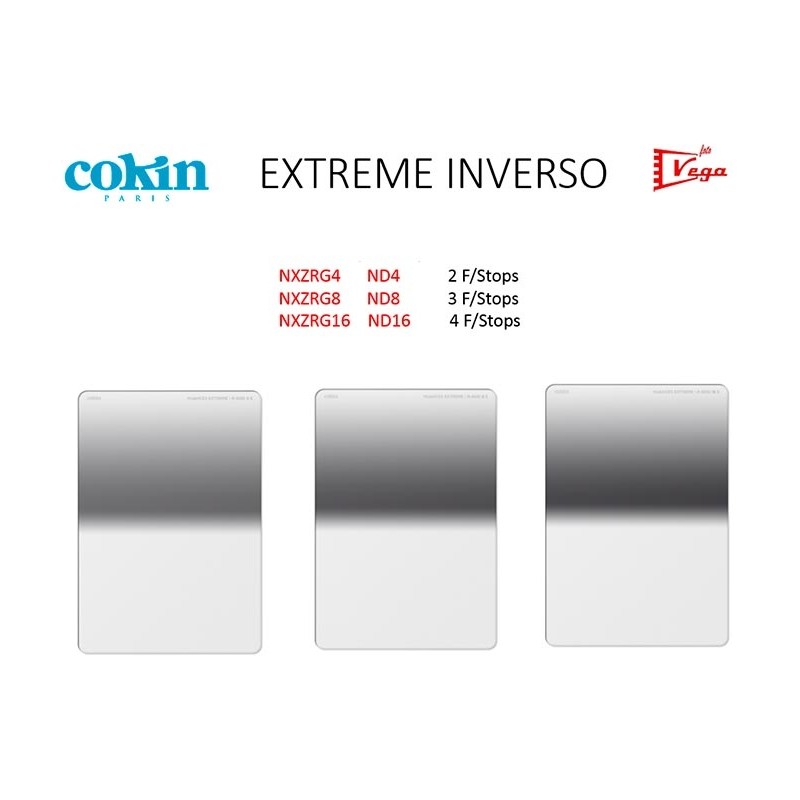 COKIN Filtro NUANCES EXTREME Degradado Inverso GND8 Tamaño L (Z) COKIN Filtro NUANCES EXTREME Degradado Inverso GND8 Tamaño L (Z)