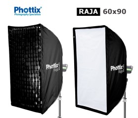 Ventana Softbox 60x90 PHOTTIX RAJA para Bowens