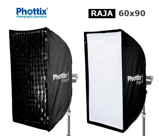 Ventana Softbox 60x90 PHOTTIX RAJA para Bowens