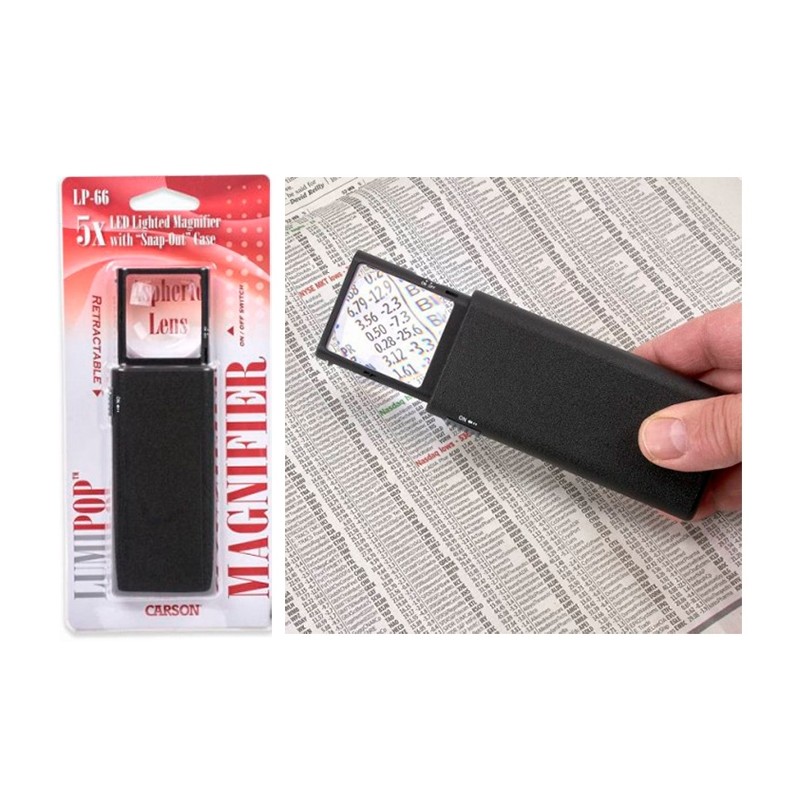 Lupa Plegable con Luz CARSON LP-66