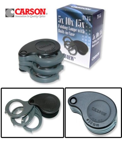 Lupa de bolsillo CARSON TV-15