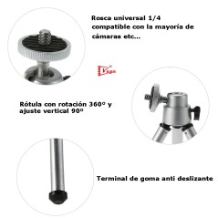 Trípode mini extensible JENOVA 71212 detalles
