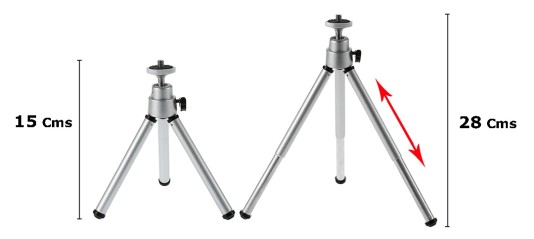 Trípode mini extensible JENOVA 71212 altura