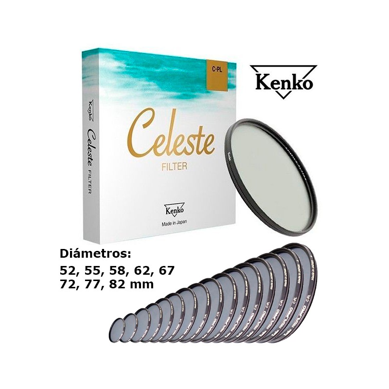 FILTRO POLARIZADOR KENKO CELESTE 52mm a 82mm FILTRO POLARIZADOR KENKO CELESTE 52mm a 82mm