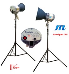 Equipo 2 Focos Halógenos JTL EVERLIGHT 750 con Pies