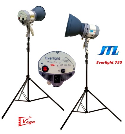 Equipo 2 Focos Halógenos JTL EVERLIGHT 750 con Pies